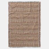 Tribal Batik - bruin en beige Deken (Voorkant Verticaal)