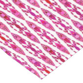 Tribal Batik - Burqundy en Fuchsia Pink Korte Tafelloper (Hoek)