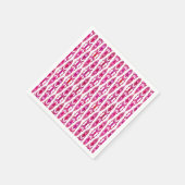 Tribal Batik - Burqundy en Fuchsia Pink Servetten (Hoek)