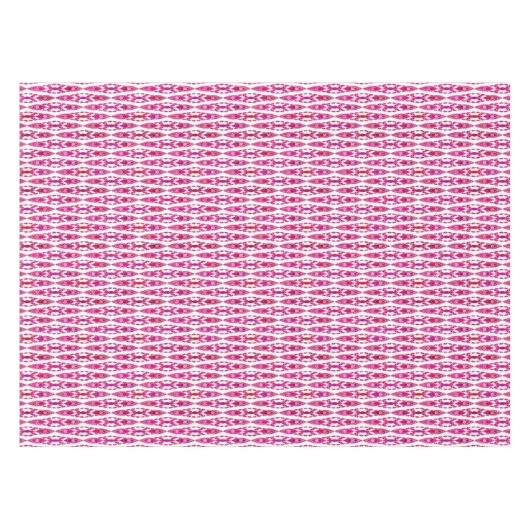 Tribal Batik - Burqundy en Fuchsia Pink Tafelkleed (Voorkant (Horizontaal))