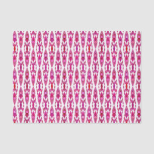 Tribal Batik - Burqundy en Fuchsia Pink Tissuepapier