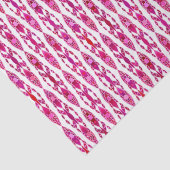 Tribal Batik - Burqundy en Fuchsia Pink Tissuepapier (Detail)