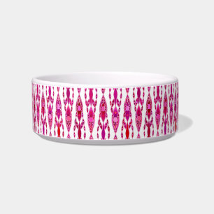 Tribal Batik - Burqundy en Fuchsia Roze Voerbakje