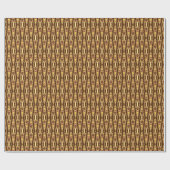 Tribal Batik - Chocoladebruin en Beige Cadeaupapier (Vlak)