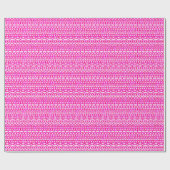 Tribal Batik - fuchsia, magenta, orchidee en wit Cadeaupapier (Vlak)
