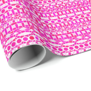 Tribal Batik - fuchsia, magenta, orchidee en wit Cadeaupapier