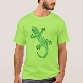Tribal batik Gecko - limoen en smaragdgroen T-shirt (Voorkant)