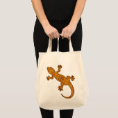 Tribal Batik Gecko - Rust, Amber en Tan Tote Bag (Voorkant (product))