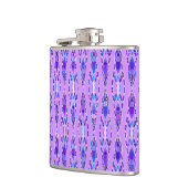 Tribal Batik - Lavendel, Blauw en Violet Heupfles (Links)