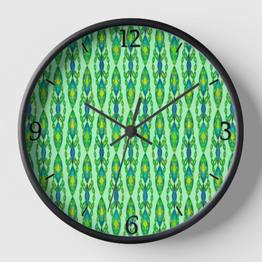 Tribal Batik - Mint, Emerald Green en Blue (Voorkant)