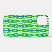 Tribal Batik - Mint, Emerald Green en Blue Case-Mate iPhone Case (Achterkant (horizontaal))