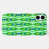 Tribal Batik - Mint, Emerald Green en Blue Case-Mate iPhone Case (Achterkant (horizontaal))