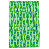 Tribal Batik - Mint, Emerald Green en Blue Medium Cadeauzakje (Voorkant)
