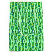Tribal Batik - Mint, Emerald Green en Blue Medium Cadeauzakje (Achterkant)