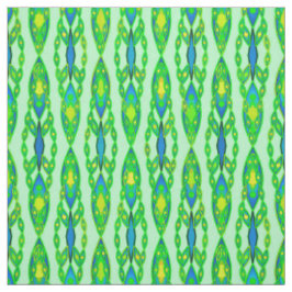 Tribal Batik - Mint, Emerald Green en Blue Stof