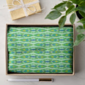 Tribal Batik - Mint, Emerald Green en Blue Tissuepapier (Geschenk)