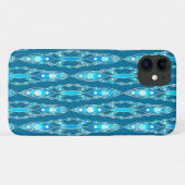 Tribal Batik - Ocean Blue en Aqua Case-Mate iPhone Case (Achterkant (horizontaal))