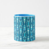 Tribal Batik - Ocean Blue en Aqua Mok (Midden)