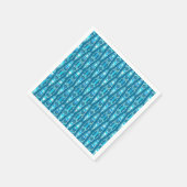 Tribal Batik - Ocean Blue en Aqua Servetten (Hoek)