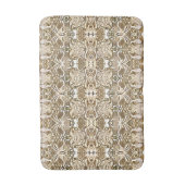 Tribal Batik Patroon in Koffie Bruin en Beige Badmat (Voorkant Verticaal)