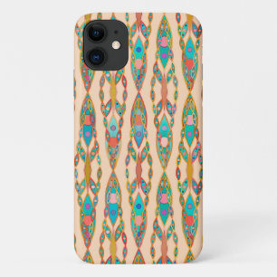 Tribal Batik - Perzik Roze en Turquoise Case-Mate iPhone Case