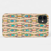 Tribal Batik - Perzik Roze en Turquoise Case-Mate iPhone Case (Achterkant (horizontaal))