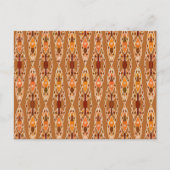 Tribal Batik - Rust, Terracotta en Beige Briefkaart (Voorkant)