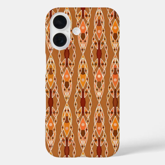 Tribal Batik - Rust, Terracotta en Beige Case-Mate iPhone Case (Achterkant)