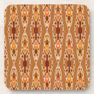 Tribal Batik - Rust, Terracotta en Beige Drankjes Onderzetter
