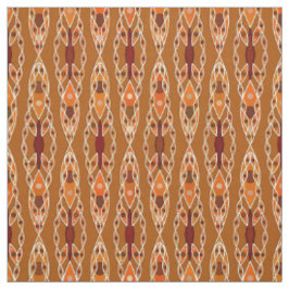 Tribal Batik - Rust, Terracotta en Beige Stof