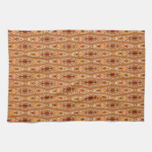 Tribal Batik - Rust, Terracotta en Beige Theedoek (Horizontaal)