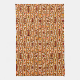 Tribal Batik - Rust, Terracotta en Beige Theedoek