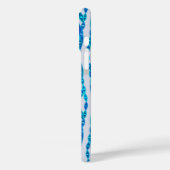 Tribal Batik - saffierblauw en zilver grijs Case-Mate iPhone Case (Achterkant / Links)