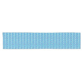 Tribal Batik - saffierblauw en zilver-grijs Korte Tafelloper (Horizontaal)