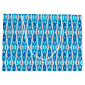 Tribal Batik - Sapphire Blue en Silver Grey Groot Cadeauzakje (Achterkant)