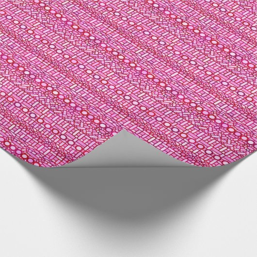 Tribal Batik - schaduwen van roze en Bourgogne Cadeaupapier (Hoek)