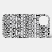 Tribal Batik - tinten grijs Case-Mate iPhone Case (Achterkant (horizontaal))