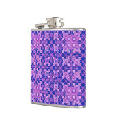 Tribal Batik - tinten paars Heupfles (Links)