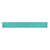 Tribal Batik - Turquoise en Aquamarine Grosgrain Lint (Voorkant)