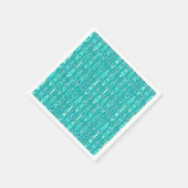 Tribal Batik - Turquoise en Aquamarine Servetten (Hoek)