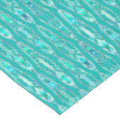 Tribal Batik - Turquoise en Aquamarine Tafelkleed (Gekanteld)