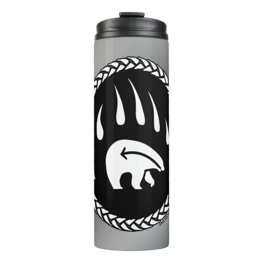 Tribal Beer Art Tumbler Mokken Polar Beer Drinkwar Thermosbeker (Voorkant)