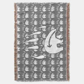 Tribal Beer Blanket Native Beer Claw Throw Blanket Deken (Voorkant Verticaal)