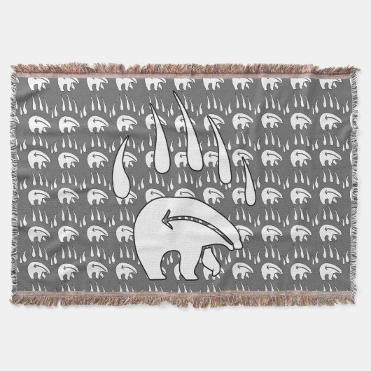 Tribal Beer Blanket Native Beer Claw Throw Blanket Deken (Voorkant)