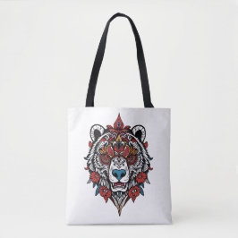  Tribal Beer Canvas tas met Bloemaccenten