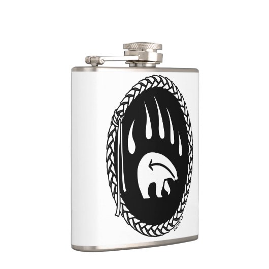 Tribal Beer Flask Custom Beer Claw Art Drink Flask Heupfles (Rechts)