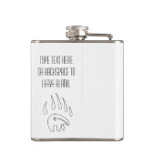 Tribal Beer Flask Custom Beer Claw Art Drink Flask Heupfles (Achterkant)