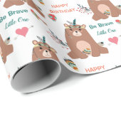 Tribal Beer Happy Birthday Cadeaupapier (Rol Hoek)