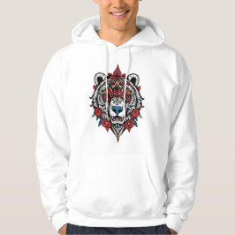 Tribal Beer Hoodie met Bloemen Details