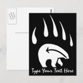 Tribal Beer Klaw Briefkaart Aangepaste inheemse Br (Voorkant / Achterkant)